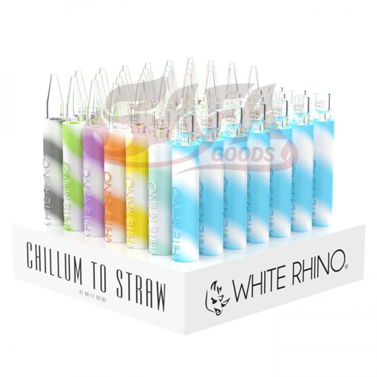 White Rhino Chillum to Straw Kits 49ct